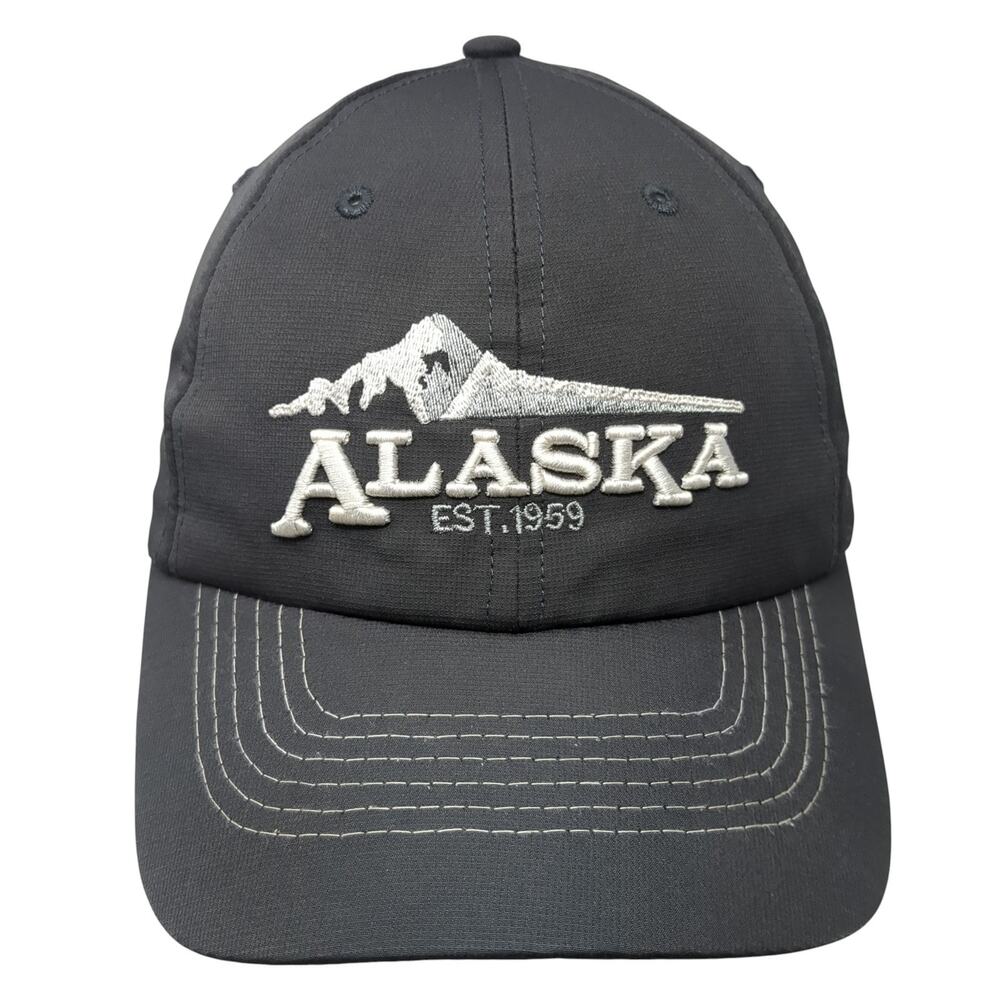 Alaska Est. 1959 Strapback Baseball Cap Gray One Size Cruisewear & Company